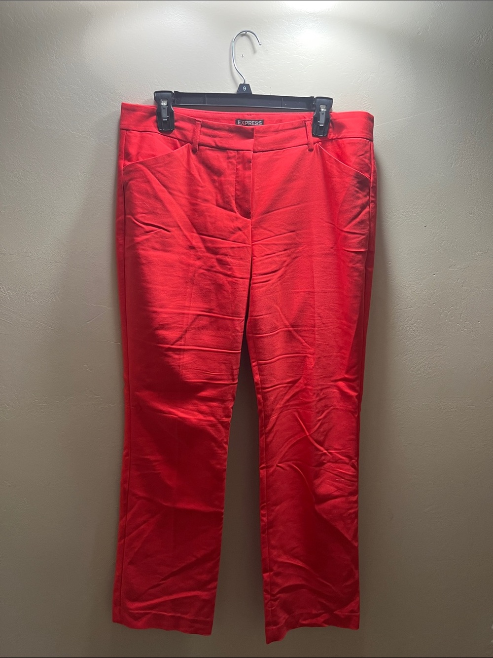 Express Women's Bright Red Straight Leg Pants